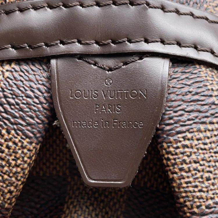 Pre Owned Louis Vuitton Rivington PM Brown Damier Ebene Canvas Shouder Bag