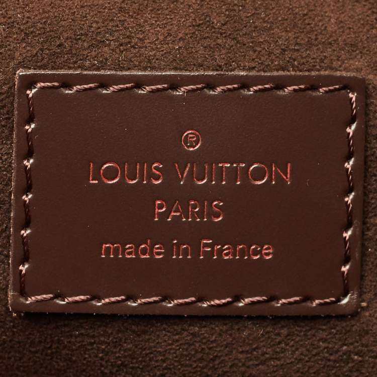 Pre Owned Louis Vuitton Damier Ebene Canvas Portobello GM Bag