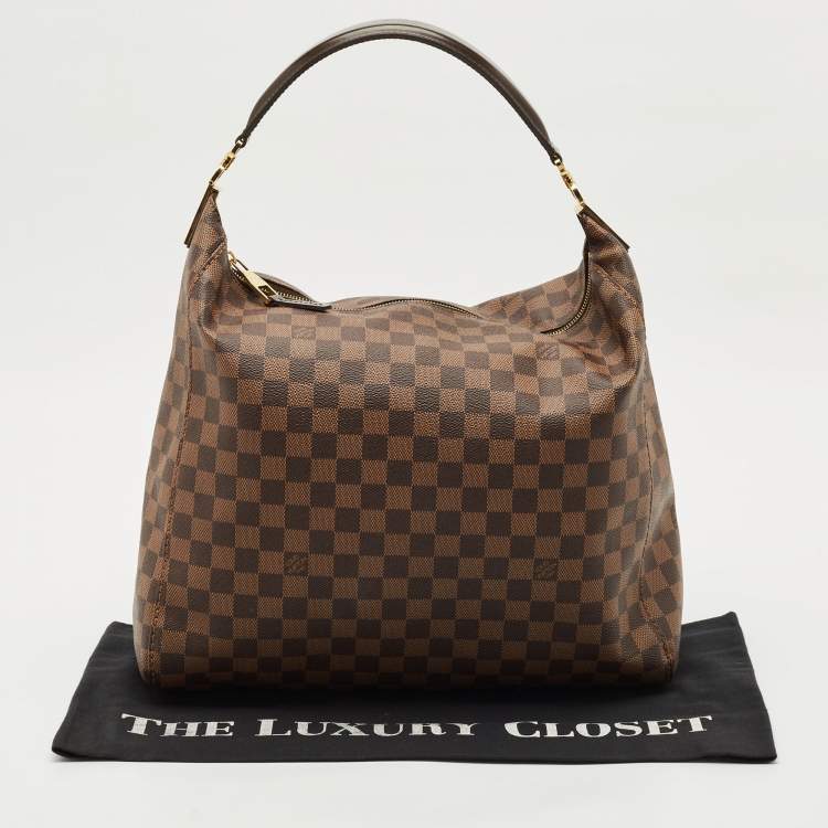Pre Owned Louis Vuitton Damier Ebene Canvas Portobello GM Bag