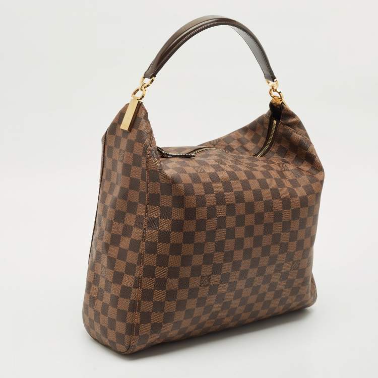 Pre Owned Louis Vuitton Damier Ebene Canvas Portobello GM Bag