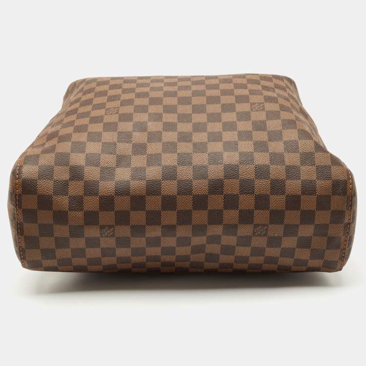 Pre Owned Louis Vuitton Damier Ebene Canvas Portobello GM Bag