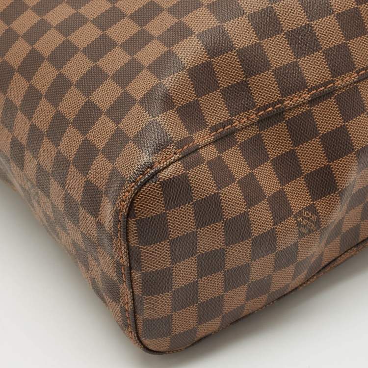 Pre Owned Louis Vuitton Damier Ebene Canvas Portobello GM Bag