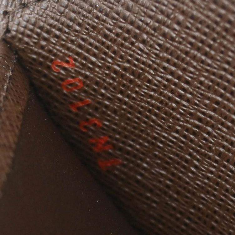 Pre Owned Louis Vuitton Portefeuille Joy Brown Damier Canvas Trifold Wallet
