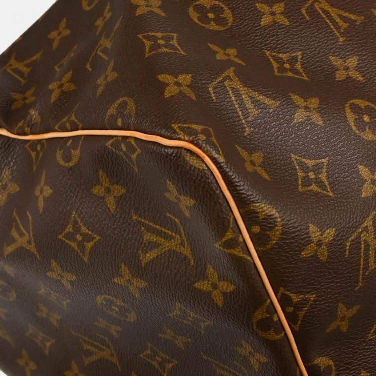 مملوكة مسبقًا Louis Vuitton Keepall 55 Brown Monogram Canvas Travel Bag