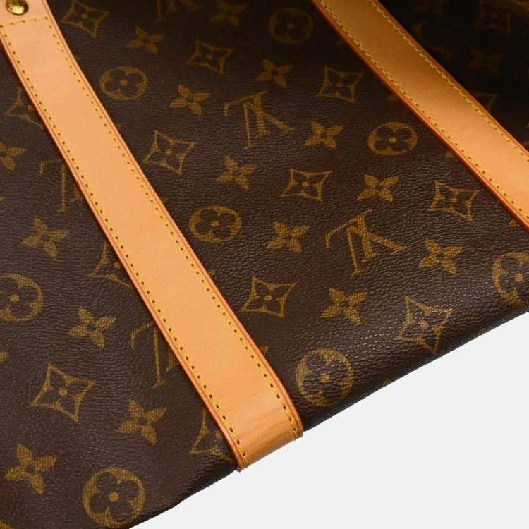 مملوكة مسبقًا Louis Vuitton Keepall 55 Brown Monogram Canvas Travel Bag