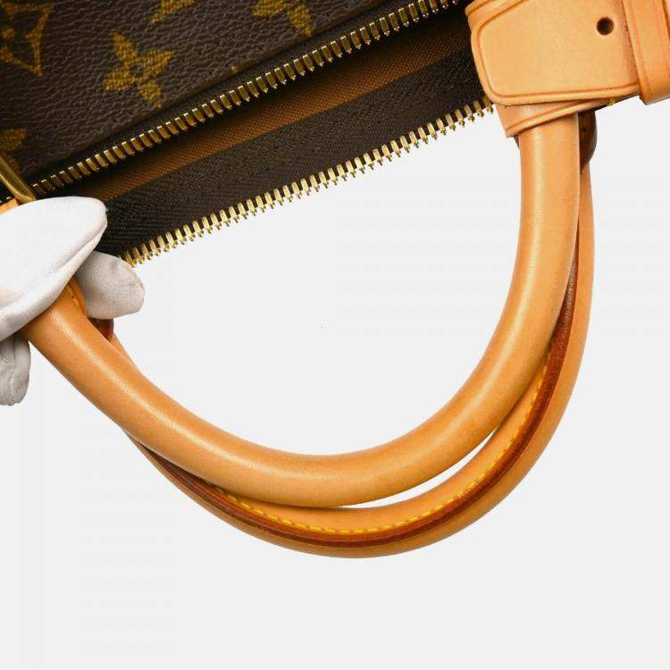 Pre Owned Louis Vuitton Keepall 60 Brown Monogram Canvas Travel Bag