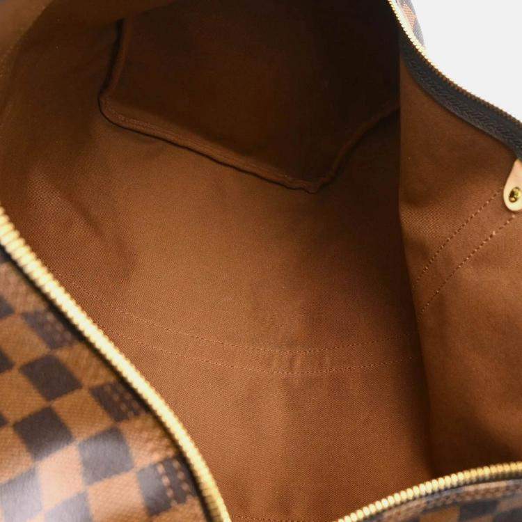 Pre Owned Louis Vuitton Keepall 50 Brown Damier Travel Bag