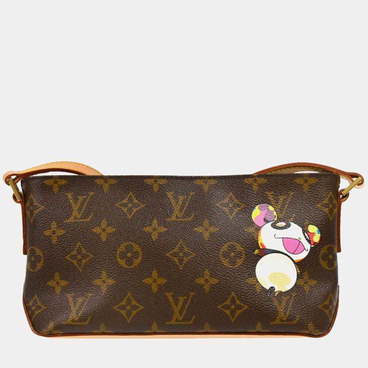 Pre Owned Louis Vuitton Panda Trotteur Takashi Murakami Monogram Shoulder Bag