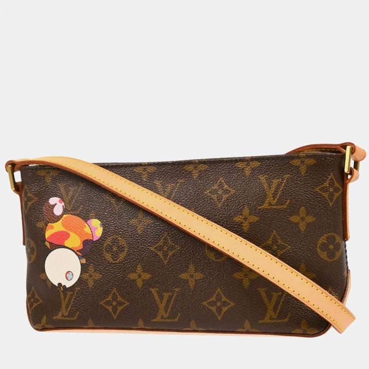 Pre Owned Louis Vuitton Panda Trotteur Takashi Murakami Monogram Shoulder Bag