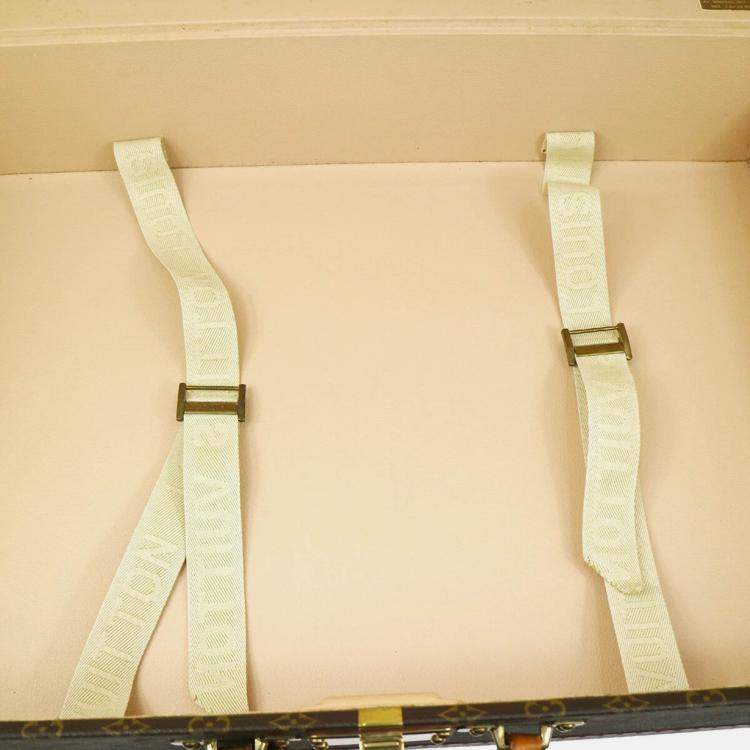 Pre Owned Louis Vuitton  Alzer 70 Monogram Trunk Luggage Suitcase