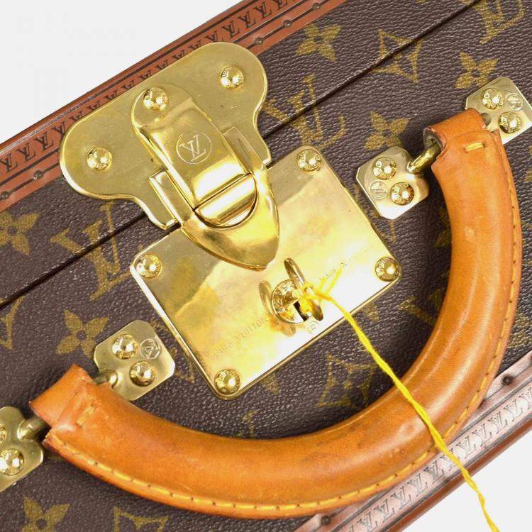 Pre Owned Louis Vuitton Monogram Bisten 70 Trunk Luggage Suitcase