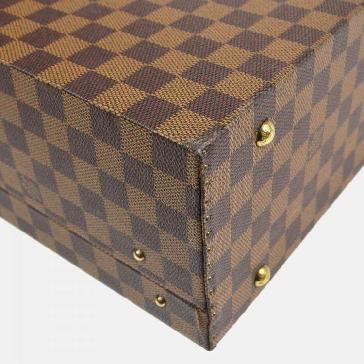 Pre Owned Louis Vuitton Trunk Damier Ebene Canvas Suitcase