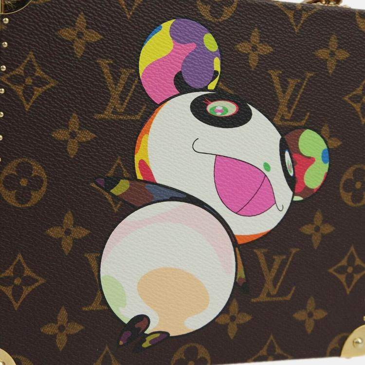 Pre Owned Louis Vuitton Takashi Murakami Monogram Panda Jewelry Box