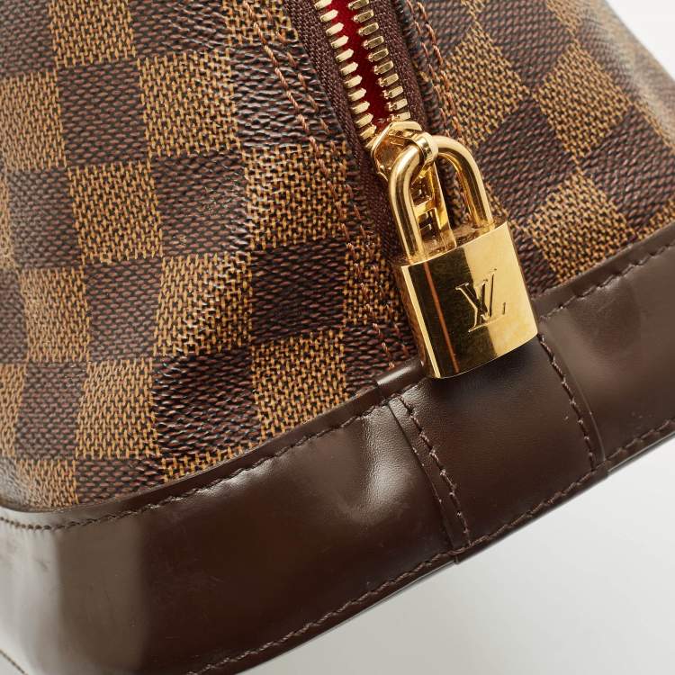 Pre Owned Louis Vuitton Damier Ebene Canvas Alma MM Bag