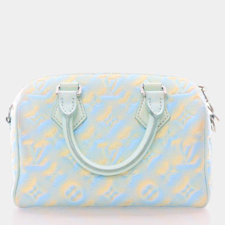 Pre Owned Louis Vuitton Speedy Bandouliere 20 Monogram Empreinte Stardust Handbag