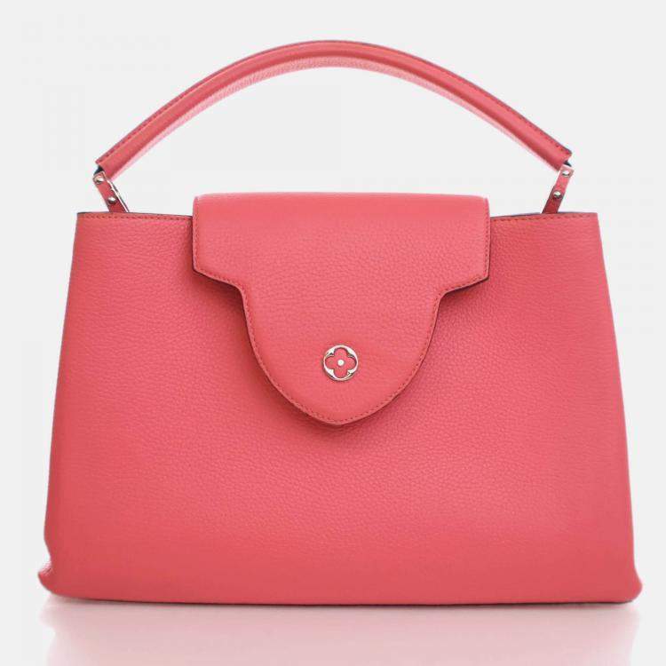 Pre Owned Louis Vuitton Capucines MM Taurillon Leather Satchel Bag