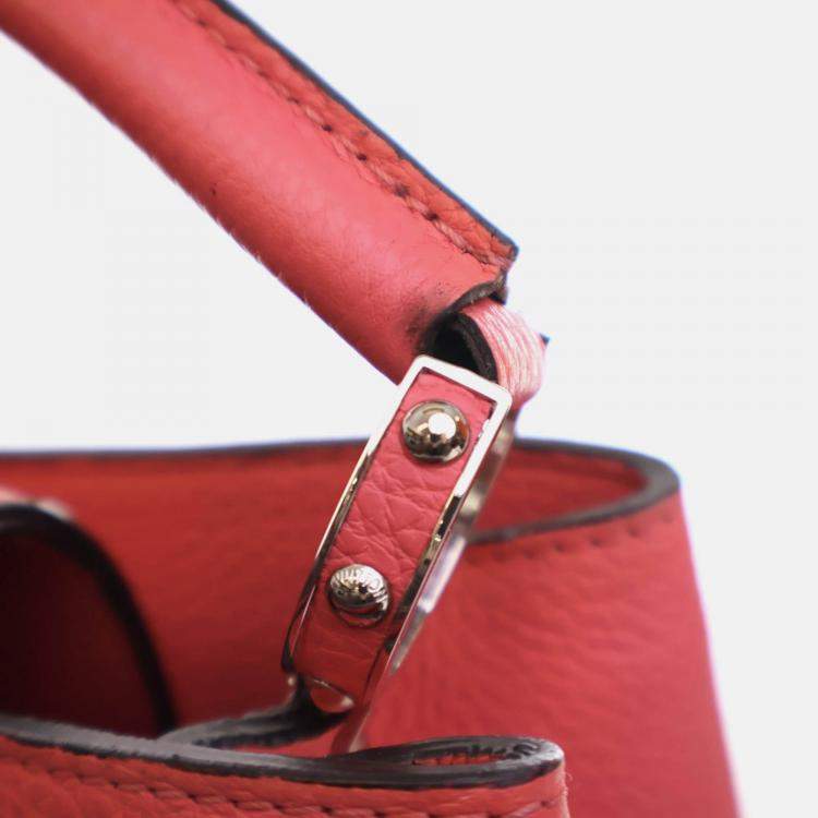 Pre Owned Louis Vuitton Capucines MM Taurillon Leather Satchel Bag