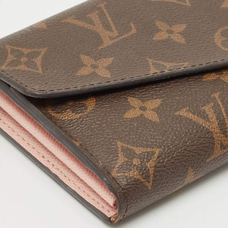 Pre Owned Louis Vuitton Monogram Canvas Sarah Long Wallet