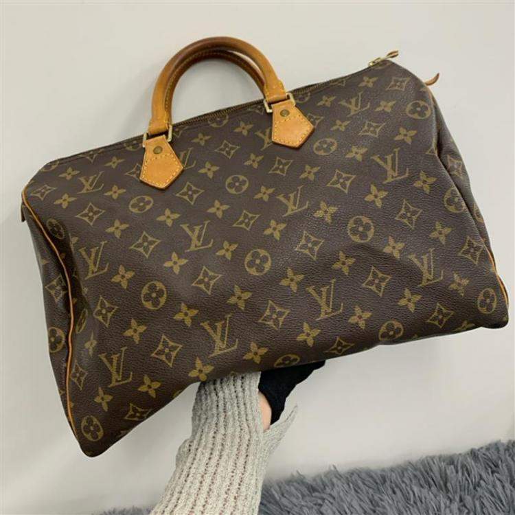 مملوكة مسبقًا Louis Vuitton Brown Monogram Speedy 35