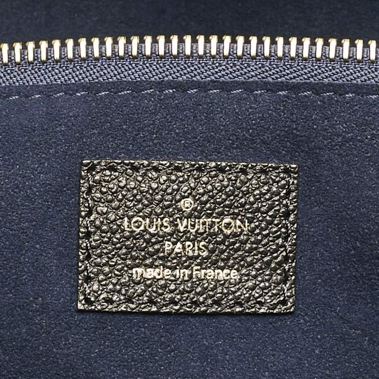 Pre Owned Louis Vuitton Black Monogram Giant Empreinte Leather Neverfull MM Bag