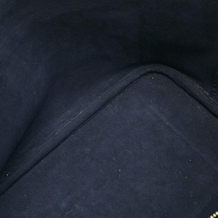 Pre Owned Louis Vuitton Black Monogram Giant Empreinte Leather Neverfull MM Bag