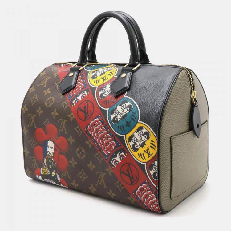 Pre Owned Louis Vuitton Speedy 30 Monogram Mini Boston Handbag