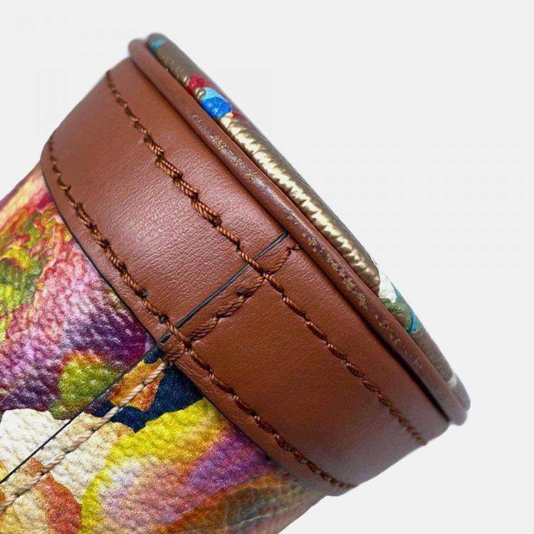 Pre Owned Louis Vuitton Bucket Garden Floral Monogram Canvas Shoulder Bag