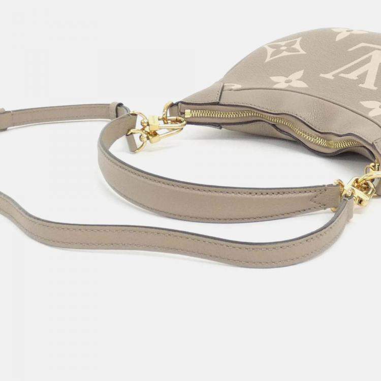 Pre Owned Louis Vuitton Bagatelle Tourterelle Monogram Empreinte Leather Shoulder Bag