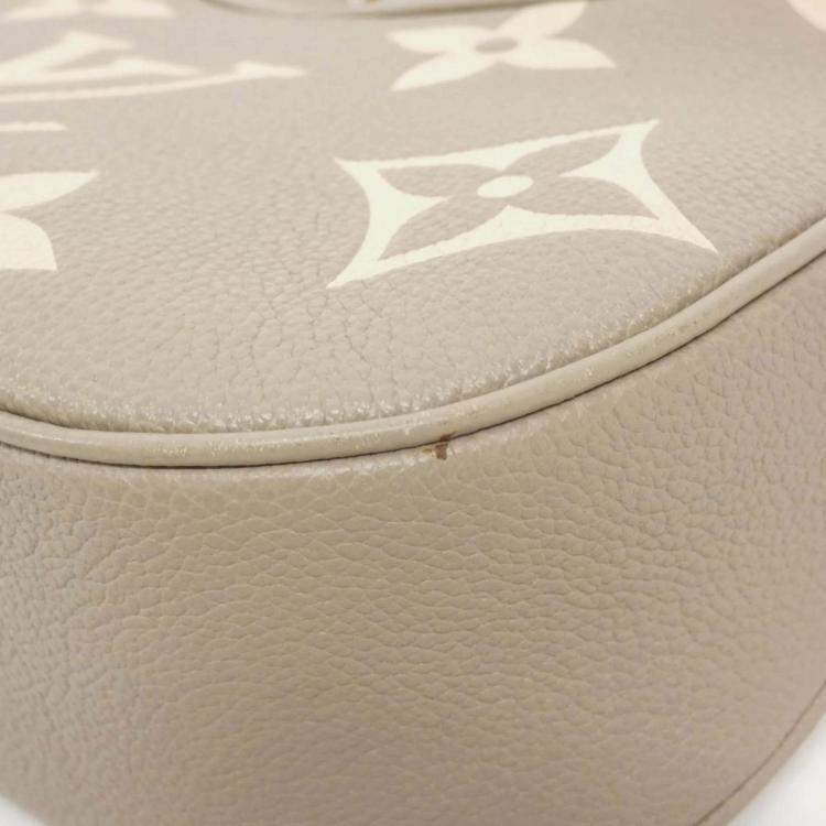 Pre Owned Louis Vuitton Bagatelle Tourterelle Monogram Empreinte Leather Shoulder Bag