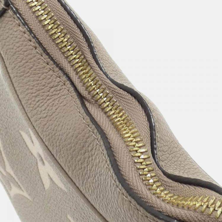 Pre Owned Louis Vuitton Bagatelle Tourterelle Monogram Empreinte Leather Shoulder Bag