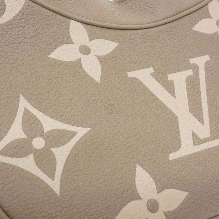 Pre Owned Louis Vuitton Bagatelle Tourterelle Monogram Empreinte Leather Shoulder Bag