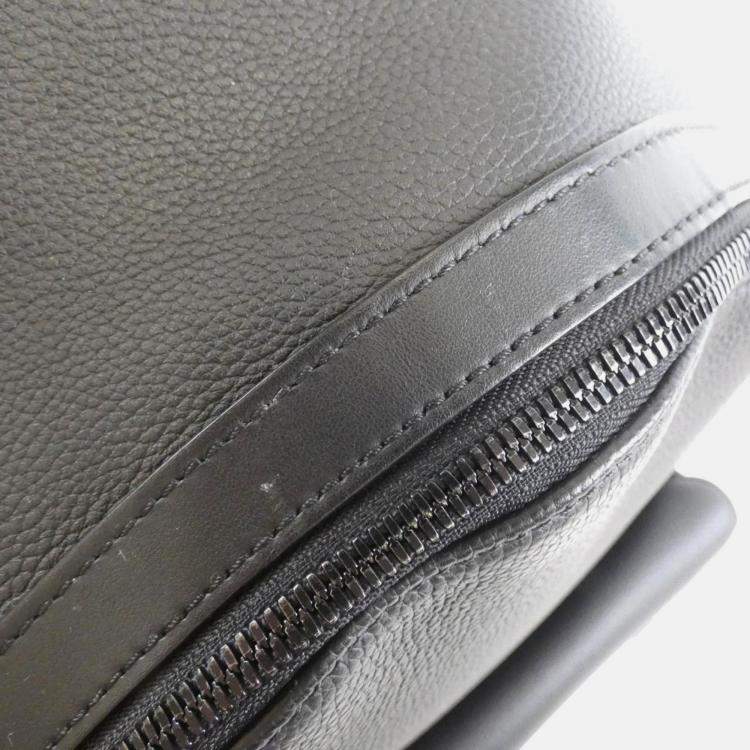 Pre Owned Louis Vuitton Take Off Aerogram Black Leather Backpack