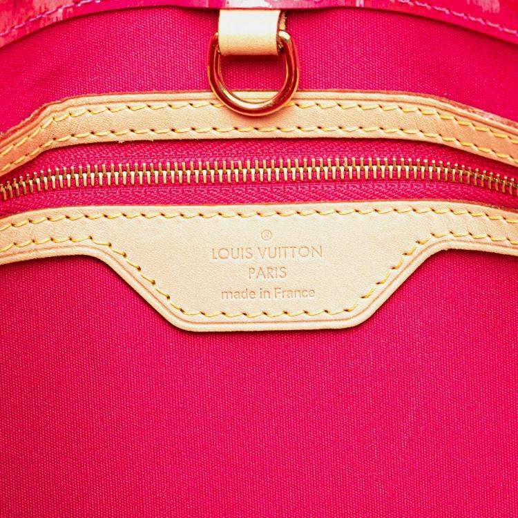 Pre Owned Louis Vuitton Pink Monogram Vernis Ikat Catalina BB