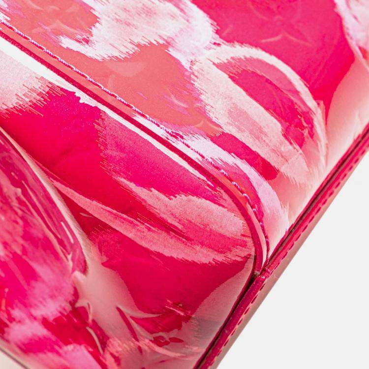 Pre Owned Louis Vuitton Pink Monogram Vernis Ikat Catalina BB