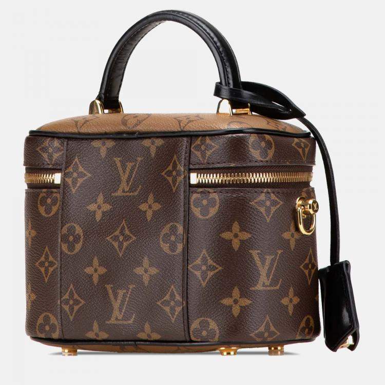 Pre Owned Louis Vuitton Brown Monogram Reverse Vanity PM