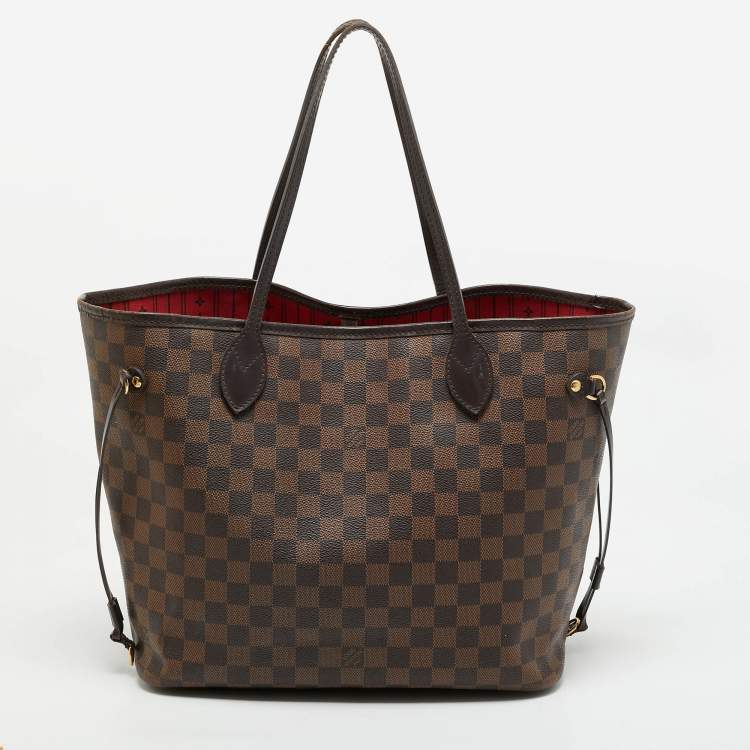 Pre Owned Louis Vuitton Damier Ebene Canvas Neverfull MM Bag