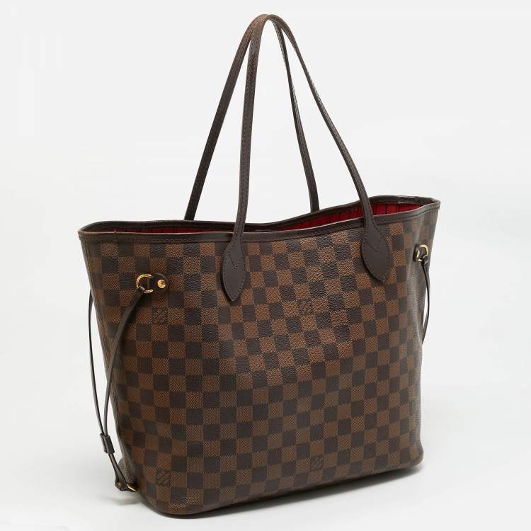 Pre Owned Louis Vuitton Damier Ebene Canvas Neverfull MM Bag