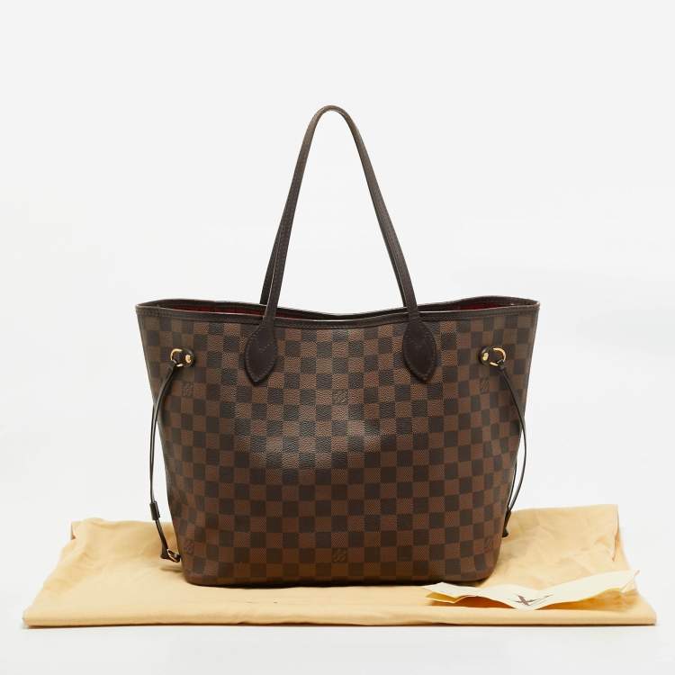 Pre Owned Louis Vuitton Damier Ebene Canvas Neverfull MM Bag