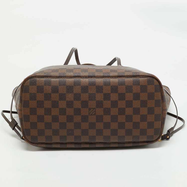 Pre Owned Louis Vuitton Damier Ebene Canvas Neverfull MM Bag