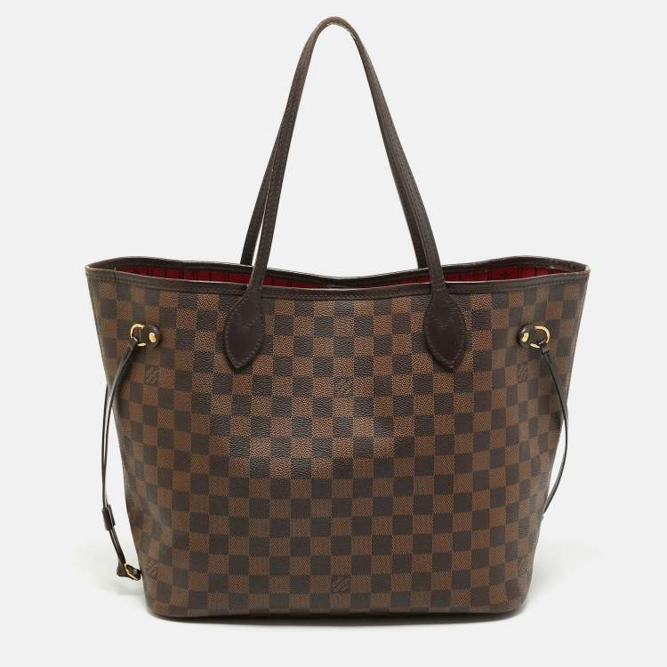 Pre Owned Louis Vuitton Damier Ebene Canvas Neverfull MM Bag