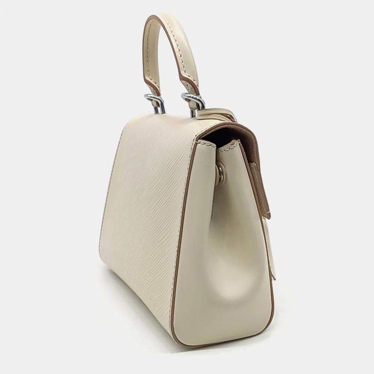 Pre Owned Louis Vuitton Beige Leather Epi Cluny Mini bag