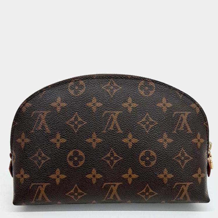 Pre Owned Louis Vuitton Brown PVC Monogram Cosmetic Pouch