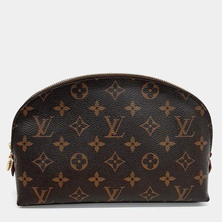 Pre Owned Louis Vuitton Brown PVC Monogram Cosmetic Pouch