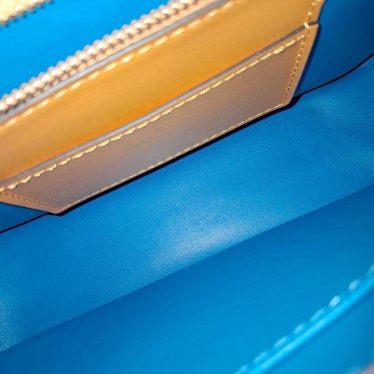 Pre Owned Louis Vuitton Orange Leather Pont Neuf Soft MM bag