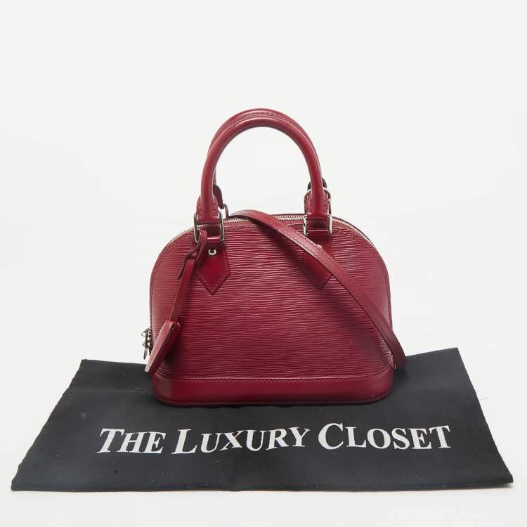 Pre Owned Louis Vuitton Grenade Epi Leather Alma BB Bag