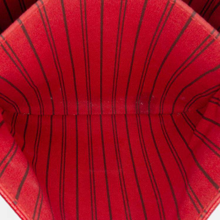 Pre Owned Louis Vuitton Red Monogram Empreinte Pochette Metis