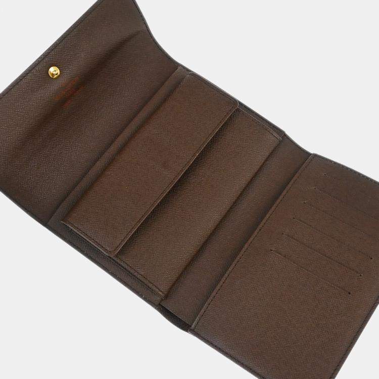Pre Owned Louis Vuitton Damier Ebene Canvas Wallet