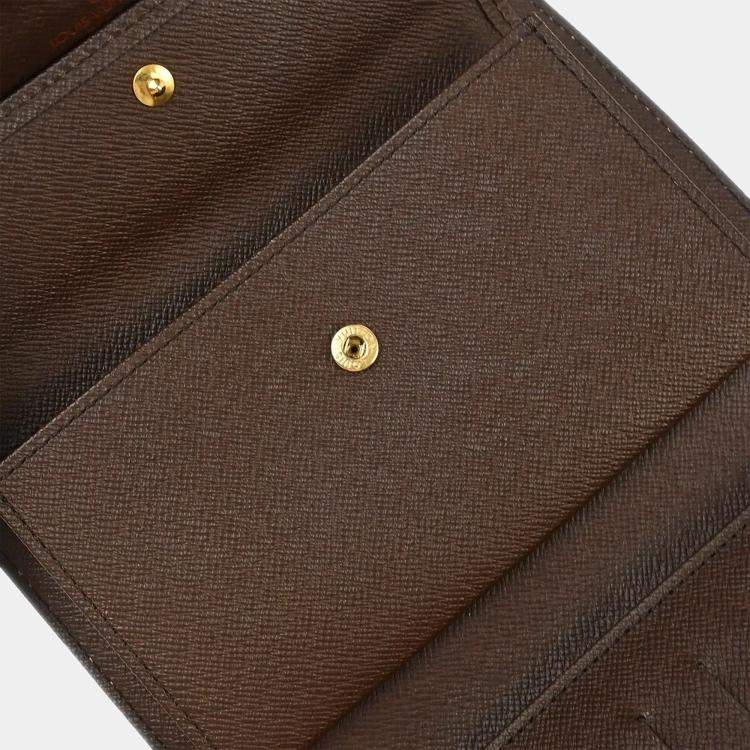 Pre Owned Louis Vuitton Damier Ebene Canvas Wallet