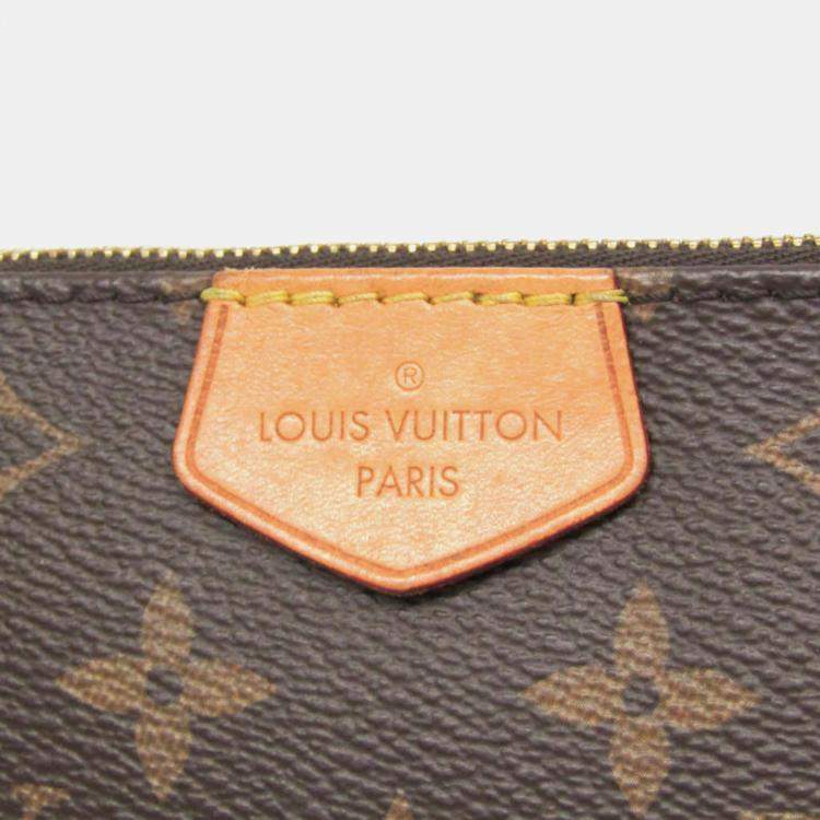 Pre Owned Louis Vuitton Multi Pochette Accessoires Brown Monogram Canvas Shoulder Bag