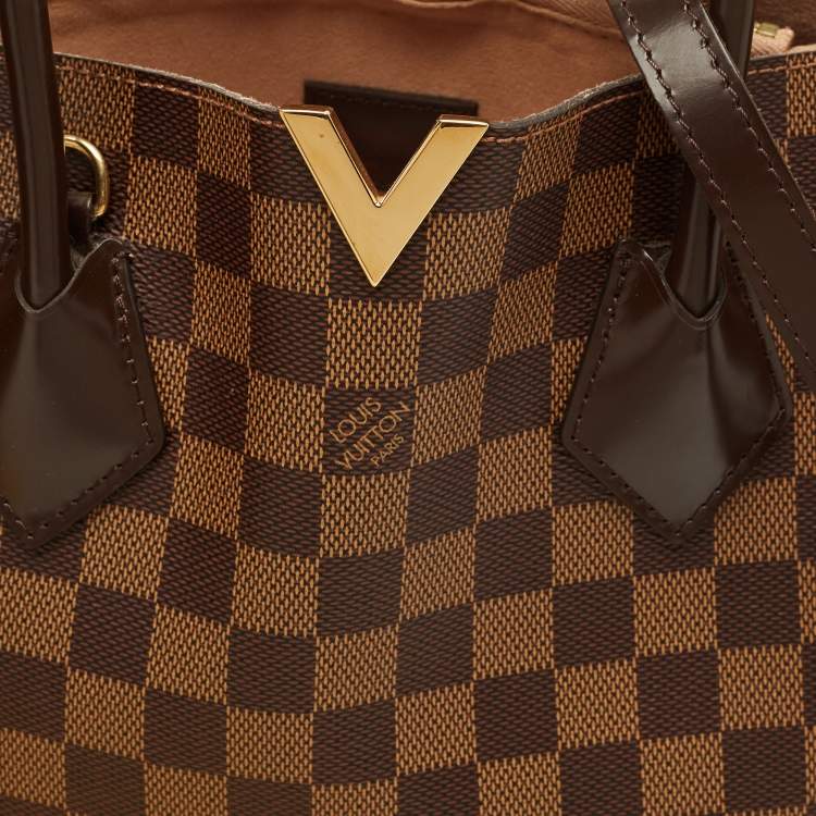Pre Owned Louis Vuitton Damier Ebene Canvas Kensington V Bag
